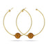 Bernsteinkristall | Gold | Kikiballa Creolen